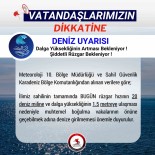 Samsun'da Yüksek Dalga Ve Rüzgar Uyarisi