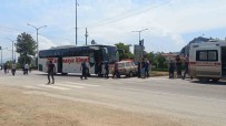 Osmancik'ta Yolcu Otobüsü Ile Otomobil Çarpisti Açiklamasi 1 Yarali