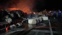 Devrilen Pamuk Yüklü Tir Alev Alev Yandi Haberi