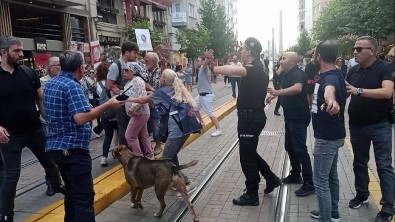 Hayvanseverler 'Sakat Kalan Çocuklar Için Neden Ses Çikartmiyorsunuz?' Diyen Adama Saldirmaya Kalkti