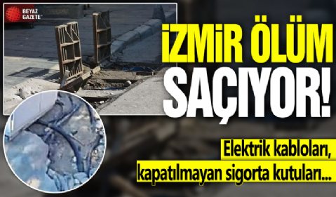 Özge Ceren Deniz ile İnanç Öktemay ölümü ders olmadı: İzmir’de elektrik kabloları tehlike saçıyor!