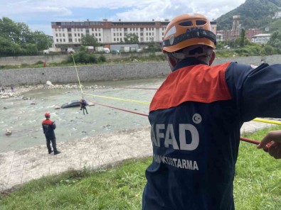 Rize'de AFAD Ekiplerinden Tatbikat