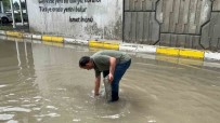 Bolu'da Altgeçitler Göle Döndü Açiklamasi Suyun Içinde Dakikalarca Plakasini Aradi Haberi