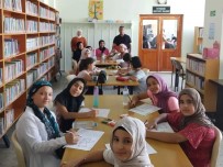 Kur'an Kursu Ögrencileri Kütüphanede Haberi