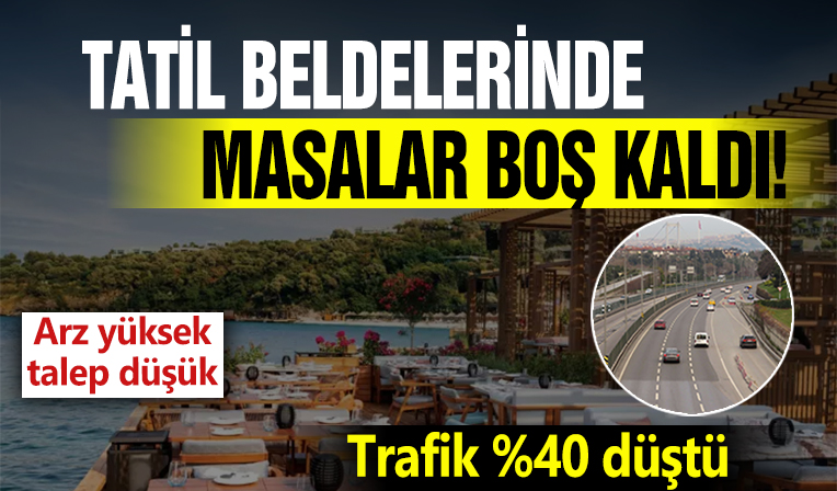 Tatil beldelerinde masalar boş kaldı: Restoranlar indirim başlattı