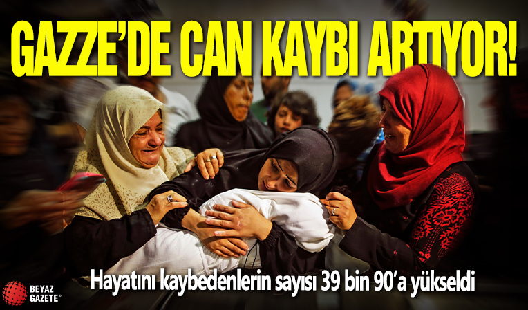 Gazze'de can kaybı artıyor! Hayatını kaybedenlerin sayısı 39 bin 90'a yaklaştı