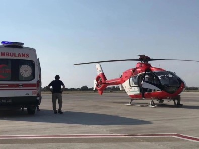 Kalp Hastasi Bebek Helikopter Ambulansla Diyarbakir'a Sevk Edildi