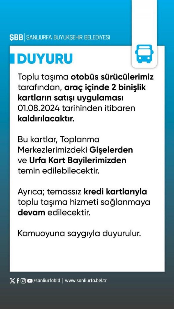 Toplu taşımada yeni dönem: 1 Ağustos’tan itibaren kaldırılıyor
