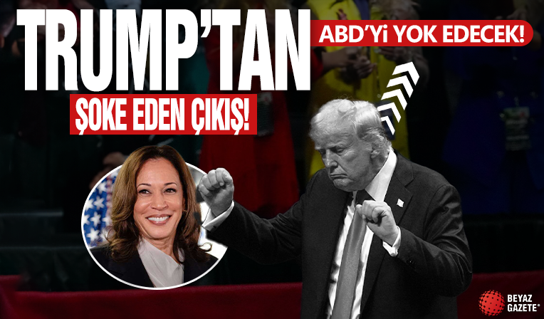 Donald Trump'tan şoke eden 'Kamala Harris' çıkışı: ABD'yi yok edecek!