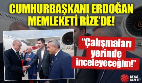 Cumhurbaşkanı Erdoğan memleketi Rize'de: Pazar geceye kadar buradayız