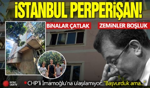 İstanbul'da dehşete düşüren görüntü! Binalarda çatlaklar, zeminlerde boşluk oluştu... 'İBB'ye başvurduk ama...'