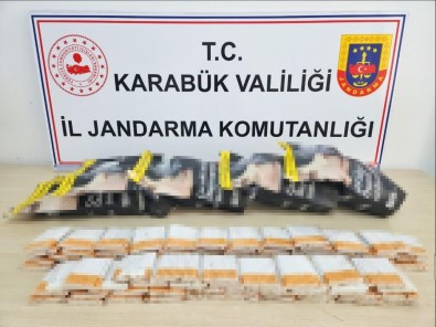 Karabük'te Bin 700 Makaron Ve 3.5 Kilo Tütün Ele Geçirildi