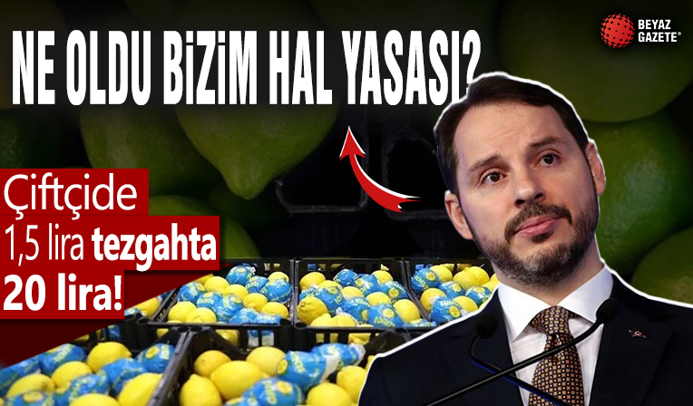Çiftçide 1,5 lira olan limon tezgahta 20 liraya çıktı! Arz-talep dengesiyle açıklamak mümkün değil: 'Ne oldu bizim şu Hal Yasası işi?'