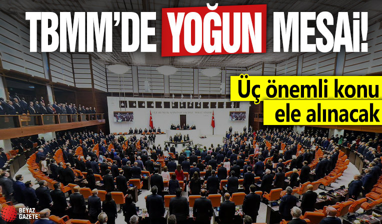 TBMM'de yoğun mesai! Üç önemli konu ele alınacak