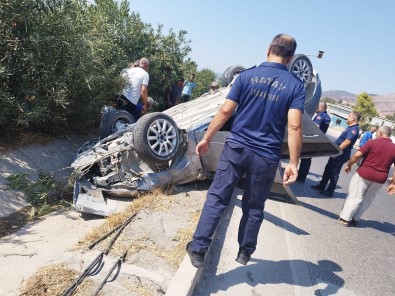 Otomobil Takla Atti Açiklamasi  3 Yarali