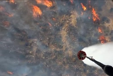 Alasehir'deki Orman Yangini Devam Ediyor