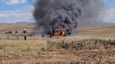 Alev Topuna Döndü, O Anlar Kameraya Yansidi