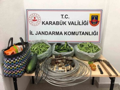 Bahçeden Çaldiklari Poset Poset Salatalik Ve Fasulyelerle Ormanda Yakalandilar