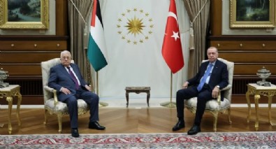 Filistin Devlet Başkanı Ankara'da! Başkan Erdoğan, Mahmud Abbas ile bir araya geldi