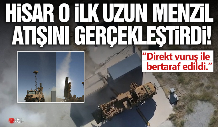 HİSAR O, ilk uzun menzil atışını başarı ile gerçekleştirdi