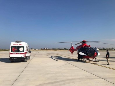 Yenidogan Hasta Helikopter Ambulansla Diyarbakir'a Sevk Edildi