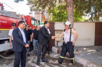 Yilmaz, Hali Fabrikasindaki Yangin Ile Ilgili Incelemelerde Bulundu Haberi