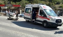 Emet'te Otomobile Çarpan Motosiklet Sürücüsü Yaralandi
