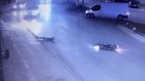 Otomobil Ile Çarpisan Motosiklet Ve Sürücüsünün Savrulma Ani Kamerada Haberi