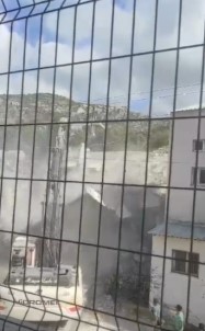 Bina Yikimi Esnasinda Operatörün Ölümden Döndügü Anlar Kamerada