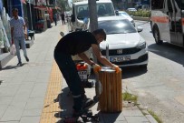 Bozüyük'te Ana Cadde Üzerindeki Çöp Kovalari Yenilendi Haberi