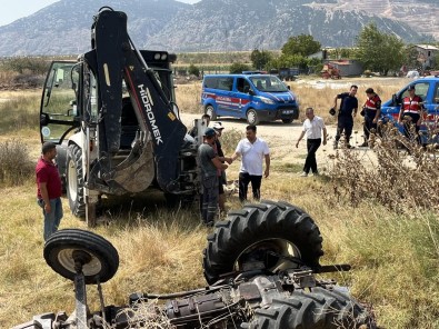 Kirkagaç'ta Traktör Sarampole Devrildi Açiklamasi 1 Ölü