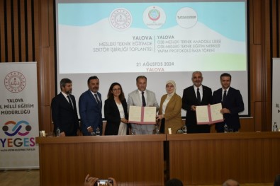 Yalova Makine OSB'de Meslek Lisesi Ve Mesleki Egitim Merkezinin Imzalari Atildi