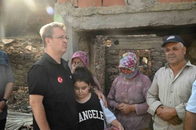 Vali Ünlü, Yangindan Etkilenen Mahallelerde Incelemelerde Bulundu