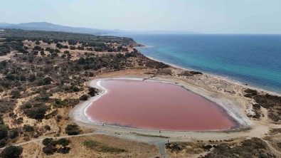 (Özel) 2 Bin Yillik Antik Liman Kalpli Pembe Göle Dönüstü