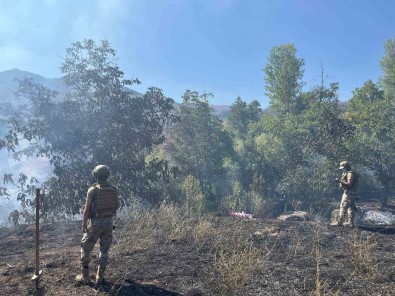Tunceli'de Çikan Örtü Yangin Söndürüldü