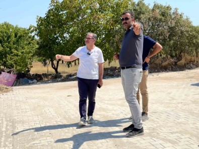 Baskan Özdogan, Kilitli Parke Yol Çalismalarini Yerinde Inceledi