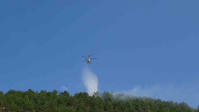 Isparta'daki Orman Yangini Havadan Ve Karadan Müdahaleyle Söndürüldü