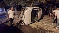 Kesan'da Takla Atan Otomobildeki 3 Kisi Yaralandi