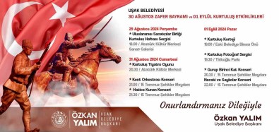 Usak'ta 30 Agustos Zafer Bayrami Ve 1 Eylül Kurtulus Günü Programi Belli Oldu