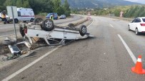 Kontrolden Çikan Otomobil Takla Atti Açiklamasi 2'Si Çocuk 5 Yarali