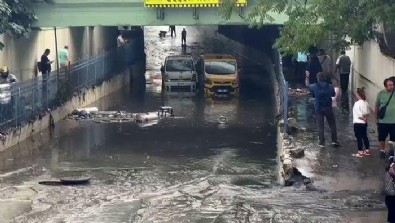 Yine CHP'li İBB yine ihmal! Bayrampaşa'da altgeçidi su bastı