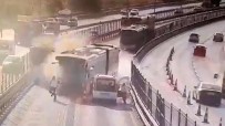 Küçükçekmece'deki Metrobüs Kazasinin Yeni Görüntüsü Ortaya Çikti