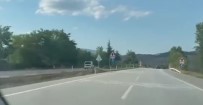 Ters Yönden Giden Ticari Araç Cep Telefonuyla Görüntülendi