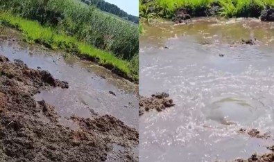 Buldan Yayla Gölünde Temizleme Çalismalari Esnasinda Su Kaynagi Bulundu