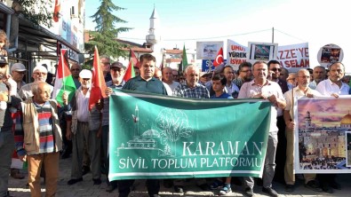 Karaman Filistin Için Tek Yürek Oldu