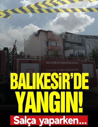 Balıkesir'de korkutan yangın