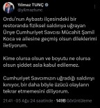 Savci Ile Restoran Arasindaki Gerginlik Olayina Bakan Yilmaz Tunç'tan Açiklama Haberi