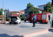Tavsanli'da Hareket Halindeki Otomobilde Yangin Çikti Haberi