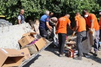 Çöp Dolu Ev Ve Çevresinden 3 Kamyon Çöp Çikti