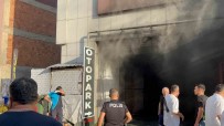 AVM'nin Otopark Girisinde Korkutan Yangin Haberi